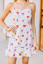 Load image into Gallery viewer, Make An Effort Taupe White Floral Dress