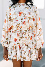 Load image into Gallery viewer, What You Have To Do Natural White Floral Romper Dress