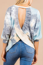 Load image into Gallery viewer, Shine So Bright Gray Tie Dye Top
