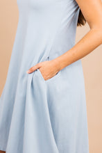 Load image into Gallery viewer, Easy To Find Ash Blue Swing Dress