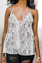 Load image into Gallery viewer, The Search Is Over Taupe Brown Snake Tank