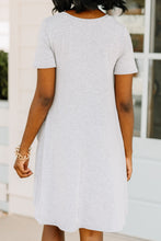 Load image into Gallery viewer, Lean On Me Heather Gray T-shirt Dress
