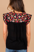 Load image into Gallery viewer, Take You Home Black Embroidered Tank