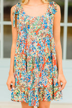 Load image into Gallery viewer, Just You Wait Rust Orange Shoulder Tie Dress