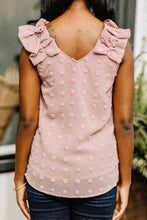 Load image into Gallery viewer, Make You Understand Blush Pink Swiss Dot Tank