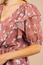 Load image into Gallery viewer, Can't Get You Off My Mind Mauve Pink Floral Top