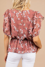Load image into Gallery viewer, Can't Get You Off My Mind Mauve Pink Floral Top