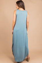 Load image into Gallery viewer, All Day Adventures Blue Gray Tank Maxi Dress