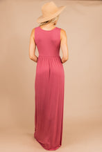 Load image into Gallery viewer, Speak With Kindness Rose Pink Empire Maxi Dress
