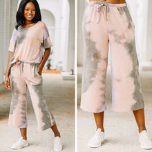 Load image into Gallery viewer, Wild Claims Mauve Pink Tie Dye Crop Pants