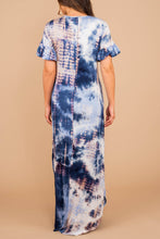 Load image into Gallery viewer, What You Need Navy Blue Tie Dye Maxi Dress