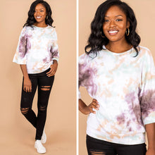 Load image into Gallery viewer, Just Another Day Purple Tie Dye Sweatshirt