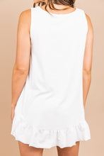 Load image into Gallery viewer, Love At First Sight Ivory White Ruffled Tank