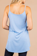 Load image into Gallery viewer, Make This Easy Spring Blue Reversible Tank