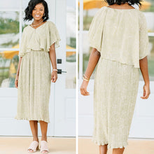 Load image into Gallery viewer, Following Fantasies Sage Green Paisley Midi Dress
