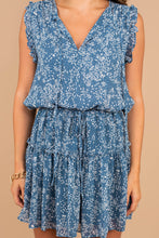 Load image into Gallery viewer, Gotta Have You Dusty Blue Floral Dress
