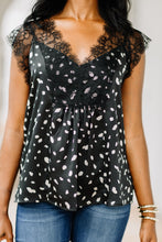 Load image into Gallery viewer, Part Of You Black Spotted Leopard Tank