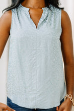 Load image into Gallery viewer, Steal Your Love Medium Blue Leopard Tank