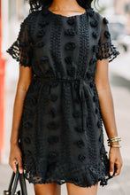 Load image into Gallery viewer, Dream In Details Black Embellished S/S Dress