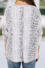 Load image into Gallery viewer, The Best View Ivory White Snake Top