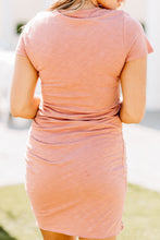 Load image into Gallery viewer, It's All For You Toffee Brown Ruched Dress