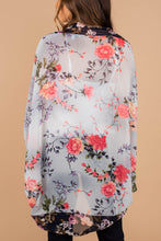 Load image into Gallery viewer, The Only One Light Blue Floral Kimono