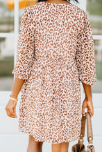 Load image into Gallery viewer, Such A Gem Mocha Brown Leopard Dress