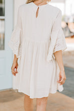 Load image into Gallery viewer, In Your Opinion Natural White Lace Dress