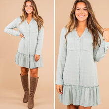 Load image into Gallery viewer, Teach You How Sage Green Dress