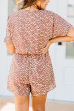 Load image into Gallery viewer, Clearly In Love Sienna Orange Printed Romper