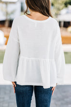 Load image into Gallery viewer, Found The Reason Ivory White Waffle Top