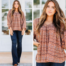 Load image into Gallery viewer, Such A Wanderer Rust Orange Boho Top