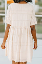 Load image into Gallery viewer, All Over The Map Natural White Babydoll Dress