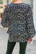 Load image into Gallery viewer, Be The One Black Leopard Top