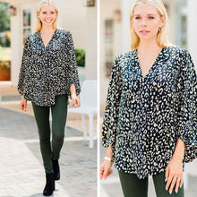 Load image into Gallery viewer, Be The One Black Leopard Top