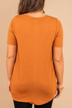 Load image into Gallery viewer, Being My Best Rust Orange Pocket Top