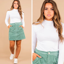 Load image into Gallery viewer, Just My Type White Mock Neck Top
