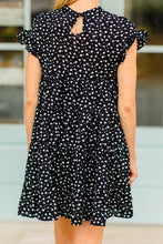 Load image into Gallery viewer, Keep Your Eyes Open Black Leopard Dress