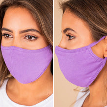 Load image into Gallery viewer, Common Goals Lavender Purple Washable Face Mask