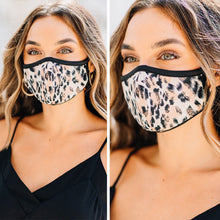 Load image into Gallery viewer, Thinking Of You Khaki Brown Leopard Washable Face Mask