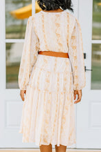 Load image into Gallery viewer, Make It Work Yellow Snake Midi Dress