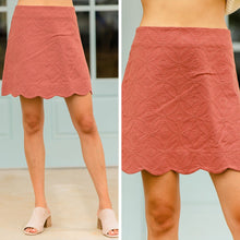Load image into Gallery viewer, Can't Compare Sienna Red Eyelet Skirt