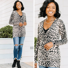 Load image into Gallery viewer, It's A Must Sand Brown Leopard Cardigan