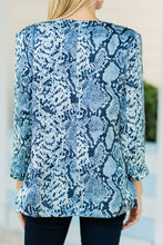 Load image into Gallery viewer, Going Forward Gray Snake Blazer