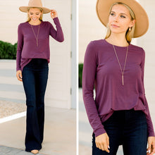 Load image into Gallery viewer, Won't Let You Down Eggplant Purple Classic Top