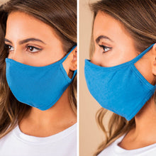 Load image into Gallery viewer, Common Goals Blue Washable Face Mask