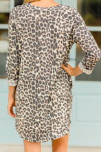 Load image into Gallery viewer, Fun Moments Taupe Brown Leopard Dress