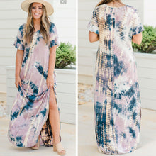 Load image into Gallery viewer, What You Need Mauve Pink Tie Dye Maxi Dress