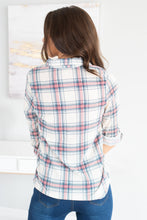 Load image into Gallery viewer, Save The Day Blue Plaid Button Down Top
