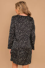 Load image into Gallery viewer, Make The Connection Black Spotted Dress